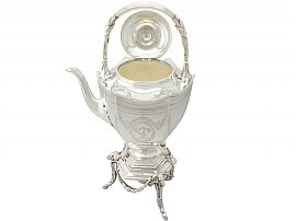 Sterling Silver Spirit Kettle by Barnard & Sons Ltd - Antique Victorian