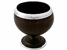 Sterling Silver Mounted Coconut Cup - Antique Circa 1820