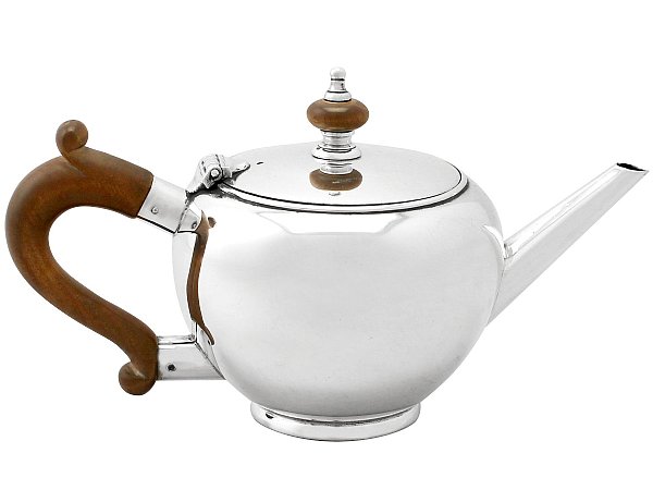 vintage silver teapot