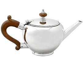 Sterling Silver Bachelor Teapot - George I Style - Vintage Elizabeth II