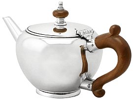 vintage silver teapot