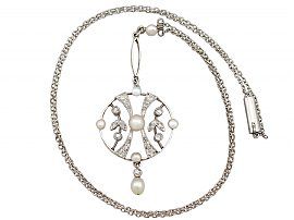 Diamond Pearl Necklace 