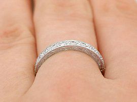 Full Diamond Eternity Ring Platinum