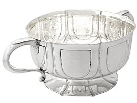 Sterling Silver Presentation Bowl by William Comyns & Sons - Arts and Crafts Style - Antique Edwardian