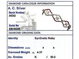 Ruby & Diamond Bracelet Card