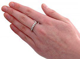 Seven Stone Diamond Eternity Ring Wearing