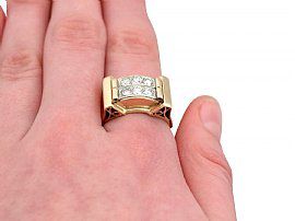 Wearing Gold & Diamond Dress Ring