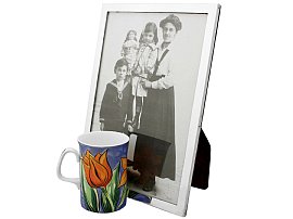 antique sterling silver photo frame