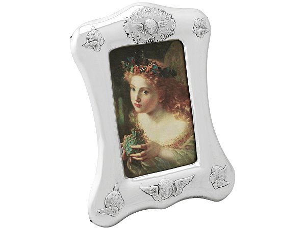 Antique Victorian sterling silver photograph frame