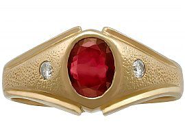 Vintage Gold Ruby Ring