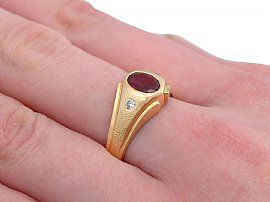 Vintage Gold Ruby Ring