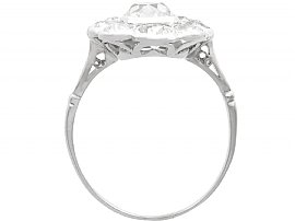 Diamond and Platinum Cluster Ring
