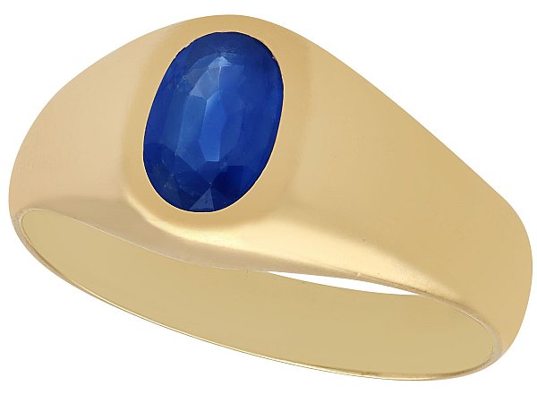 vintage gold sapphire ring