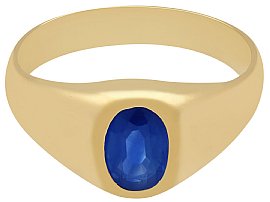 1950s vintage gold sapphire ring
