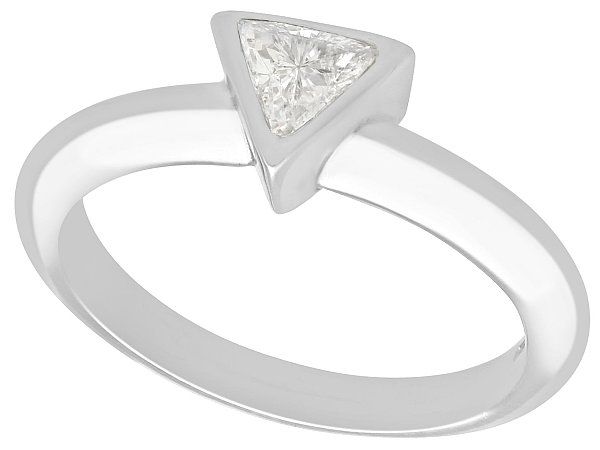 Trillon Cut Solitaire Diamond Ring