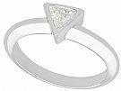 0.31 ct Diamond and Platinum Solitaire Ring - Contemporary