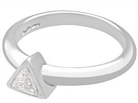 Trillon Cut Solitaire Diamond Engagement Ring
