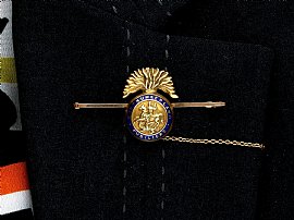 Northumberland Fusiliers Brooch wearing image
