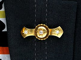 Wearing Image for Victorian Star Brooch