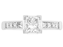 Diamond Princess Cut Solitaire Ring