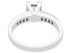 Princess Cut platinum Diamond Solitaire Ring