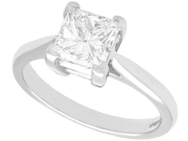 Princess Cut Engagement Ring Platinum