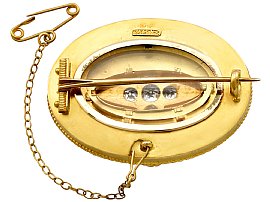 Victorian Gold Locket / Brooch Pin