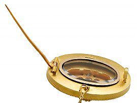 Victorian Gold Locket / Brooch Open Clasp