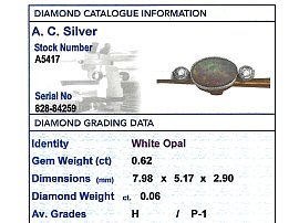 Gold Opal Brooch Grading