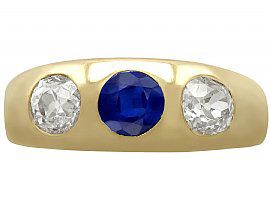 Sapphire Diamond Ring Antique