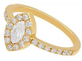 Vintage Marquise Cut Diamond Ring 