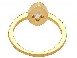 1980s Marquise Cut Diamond Ring 