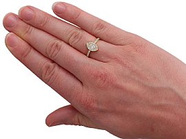 Marquise Cut Diamond Ring Wearing