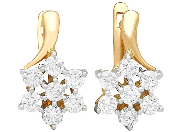 1980s Diamond Earrings