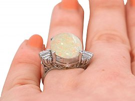 Wearing Opal Cocktail Ring 