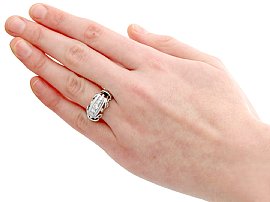 0.42 Carat Diamond Ring Wearing