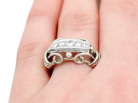 0.42 Carat Diamond Ring Wearing