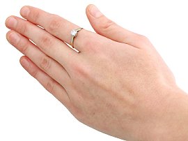 0.60 Carat Diamond Engagement Ring Wearing