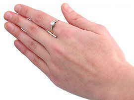 0.60 Carat Diamond Ring Wearing