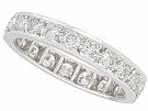0.84 ct Diamond and 18 ct White Gold Full Eternity Ring - Contemporary 2002