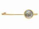 Essex Crystal and 18 ct Yellow Gold  Bar Brooch - Antique Circa 1900