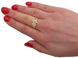 19th Century Pearl Ring Wearing