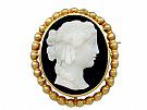 Cameo Brooch / Pendant in 18 ct Yellow Gold - Antique French Circa 1880