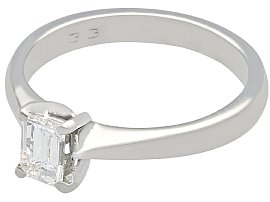Emerald Cut Diamond Engagement Ring UK