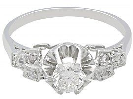1920s Platinum Diamond Ring