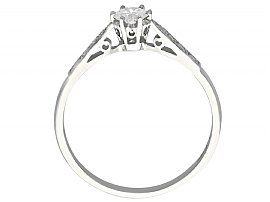 diamond solitaire ring in platinum