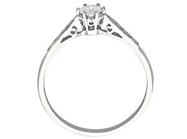 Diamond Solitaire Ring in Platinum Vintage