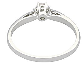 Diamond Solitaire Ring in Platinum 1960s
