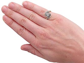 Antique Twist Ring Wearing