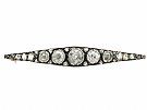 2.82 ct Diamond and 9 ct Yellow Gold Bar Brooch - Antique Victorian